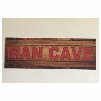 Man Cave Sign Man Small Garage Room Tin/Plastic Rustic Wall Plaque    292102397311